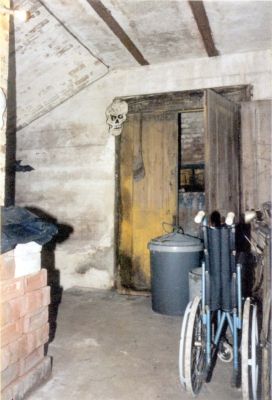 Click to enlarge Betchworth Mobilisation Centre: The magazine passage. At the top of the stairs down is the Small Arms Ammunition (SAA) fuze and tube store.