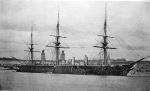 Warrior the first British iron-hulled warship: Launched 1860