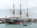 Warrior in 2009 at Portsmouth Dockyard Heritage area.