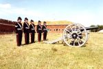 The Portsdown Artillery Volunteers with the 16pr R.M.L. outside Fort Nelson in 1987