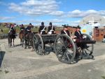 Fort Nelson, The Portsdown Artillery Volunteers with the 16pr RML field gun, horse drawn.