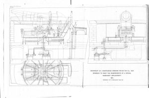 8ton HP mounting design by Moncrieff - 1884