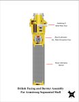 British Fuzing and Burster Assembly for Armstrong Segmented Shell