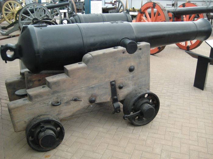 64pr 58cwt RML on Common Wood Garrison Standing Carriage