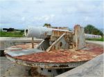 St David's Battery Bermuda. 9.2inch B.L. before restoration (Photo Andrew Pettit)