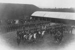 Troops on parade at Fort Wallington