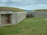 Fort George: Duke of Cumberland's Bastion gun position with traverse