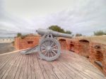 Australia: Adelaide: Fort Glanville: 64pr RML on Siege Mounting 