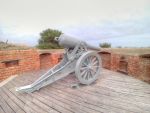 Australia: Adelaide: Fort Glanville: 64pr RML on Siege Mounting 