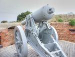 Australia: Adelaide: Fort Glanville: 64pr RML on Siege Mounting 