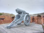 Australia: Adelaide: Fort Glanville: 64pr RML on Siege Mounting 