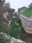 Fort Ta Silc: Malta; Gorge and ditch
