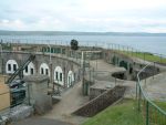 The Nothe Fort: Weymouth: Dorset:  The 6-inch BL positions viewed from the BC Post