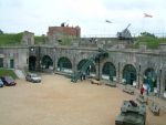 The Nothe Fort: Weymouth: Dorset:  Parade and casemates