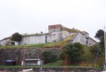 The Nothe Fort: Weymouth: Dorset: Exterior of the fort viewed from the Weymouth harbour side