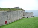 The Nothe Fort: Weymouth: Dorset; The rear of the fort with the caponier