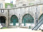The Nothe Fort: Weymouth: Dorset: Barrack casemates viewed from the parade.