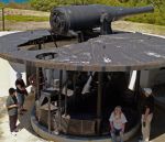 Port Phillip: Southern Victoria: Australia: Fort Queenscliff 8-inch B.L. H.P. disappearing gun emplacement