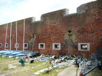 Point Battery and Barracks: Old Portsmouth: Hampshire: North face of North barrack casemates