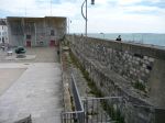 Point Battery and Barracks: Old Portsmouth: Hampshire: View along the West curtain towards the Square Tower