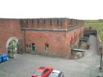 Fort Purbook: Portsdown Hill Defences of Portsmouth: Barrack block with east entrance