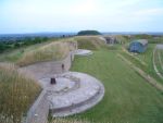 Fort Purbook: Portsdown Hill Defences of Portsmouth: Terreplein with 64pr RML emplacements