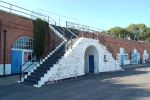 Fort Rowner: Gosport: Hampshire: Steps up to the main west rampart.(Chris Rayner)