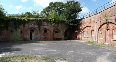 Fort Rowner: Gosport: Hampshire: South shoulder and magazines (David Moore)