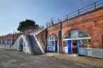Fort Rowner: Gosport: Hampshire: Casemates with steps up to terreplein on west rampart