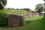 Sandown Barrack Battery: Isle of Wight: West flank with right caponier