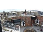 Spitbank Fort: Spithead: Portsmouth: The courtyard viewed from the upper gun deck