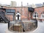 Spitbank Fort: Spithead: Portsmouth: The central courtyard with the steps down to the basement magazines