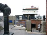 Spitbank Fort: Spithead: Portsmouth: Looking towards the Battery Observation Post from the top of the steps down to the courtyard