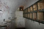 Spitbank Fort: Spithead: Portsmouth: The basement shell store with fuze and tube locker