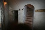 Spitbank Fort: Spithead: Portsmouth:  Staircase up to the gun deck viewed from the magazine shifting lobby