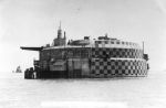 Spitbank Fort: Spithead: Portsmouth: The fort in 1938 with its distinctive chequer-plate camouflage pattern