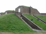 Tibury Fort: Thames defences: North East Bastion: Entrances to shell and cartridge stores