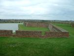 Tibury Fort: Thames defences: North West Bastion from West Bastion