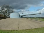 Tibury Fort: Thames defences: South East Curtain; 6-inch Gun circa 1904.
