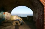 Fort Victoria gun casemate in 2008