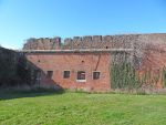 Fort Wallington:  Redan wall in 2012