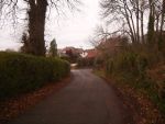 Fort Wallington: Road to Wallington village in 2011