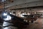 HMS Warrior 1860: Portsmouth Hampshire:  Main gun deck