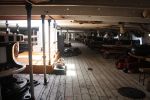 HMS Warrior 1860: Portsmouth Hampshire:  Main gun deck