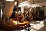 HMS Warrior 1860: Portsmouth Hampshire:  Main gun deck