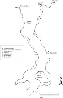 Map of the Lough Swilley Defences