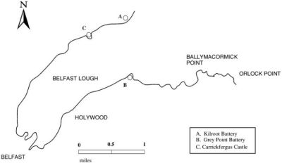 Map of the Belfast Defences