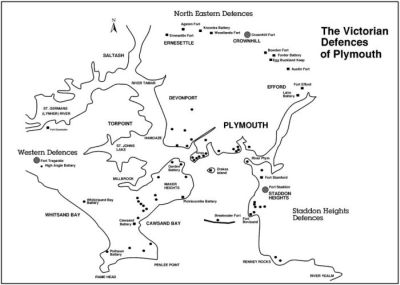 Map of the Plymouth Defences