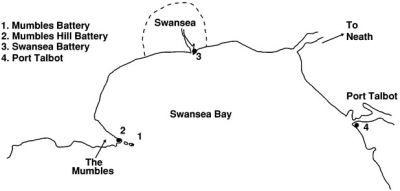 Map of the Swansea Defences