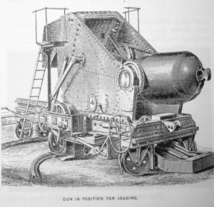 Sketch of the 9-inch 12-ton Moncrieff